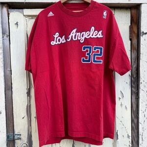 BLAKE GRIFFIN Adidas Red Crew Neck Tee